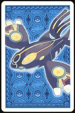 WAILORD NO. 321 9 OF CLUBS OMEGA SAPPHIRE POKER CARD POKEMON JAPANESE 2015 - Image 3