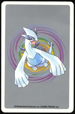 CHIKORITA NO. 152 ACE OF CLUBS POKEMON SILVER POKER CARD JAPANESE 1999 - Image 3