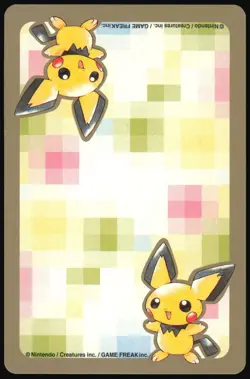 GIRAFARIG NO. 203 3 OF CLUBS GOLD POKEMON POKER CARD JAPANESE 1999 - Image 3