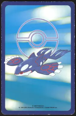 REGICE KING OF CLUBS SAPPHIRE POKEMON POKER CARD JAPANESE 2003 - Image 3