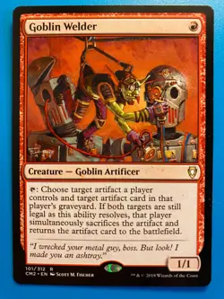 MTG 1x Goblin Welder # 101 Commander Anthology II Magic the Gathering Card x1 NM - Image 1