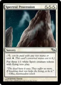 MTG Spectral Procession - Foil, Shadowmoor, Moderately Played, English - Image 1