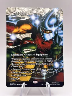 Raph's Jitte 0019 Borderless Teenage Mutant Ninja Turtles TMT MTG NM - Image 1