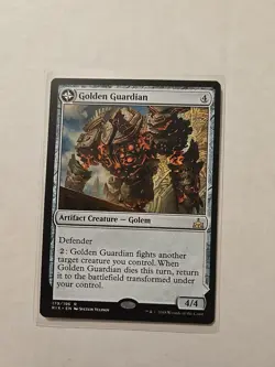 Golden Guardian - Rivals of Ixalan - LP - Rare - Artifact Creature - Image 1