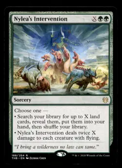 Nylea's Intervention LP Light Play Theros Beyond Death MTG [11634] - Image 1
