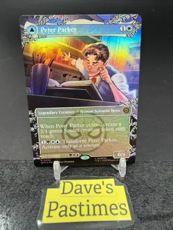 Peter Parker (0208) (Borderless) #208 (Foil) (NM) Spider-Man SPM Magic MTG - Image 1