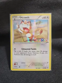 Meowth Holo 2016 Pokemon Toys R US Promo Card Sealed, 53/83 - Image 1