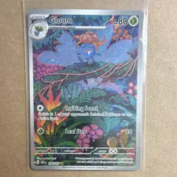 Pokemon TCG SV03 Obsidian Flames Gloom 198/197 Illustration Rare Holo Stage 1 8… - Image 1