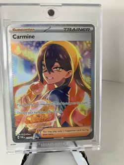 Pokemon Carmine 217/167 SV06 Twilight Masquerade Illustration Rare Full Art Holo - Image 1