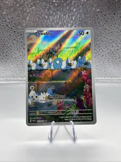 Swablu 213/182 SV04: Paradox Rift Illustration Rare Full Art Holo Pokemon TCG - Image 1