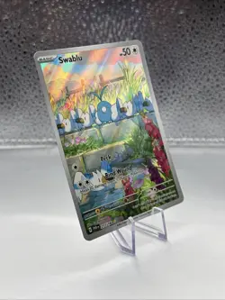 Swablu 213/182 SV04: Paradox Rift Illustration Rare Full Art Holo Pokemon TCG - Image 4