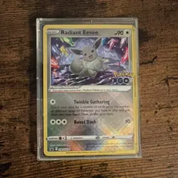 Pokemon Radiant Eevee Promo Holo SWSH230 Pokemon GO Basic Sword & Shield - Image 1