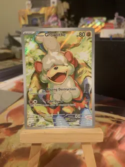 Perrin’s Hisuian Growlithe 181/167 TWM Rare NM Pokemon TCG Full Art - Image 1