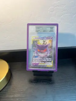 2018 POKEMON JPN SUN & MOON TAG BOLT #038 GENGAR & MIMIKYU GX BGS PRISTINE 10 - Image 1