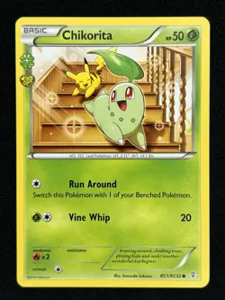 Pokemon TCG Chikorita RC1/RC32 Common Regular Basic Generations Radiant - Image 1
