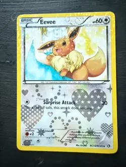Eevee RC14/RC25 Legendary Treasures 2013 Holo Rare Pokemon - Image 1