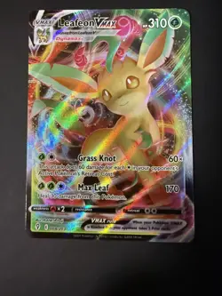 Pokemon 2021 Evolving Skies Leafeon VMAX Holo 008/203 - Near Mint (Pack Fresh) - Image 1