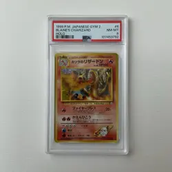 PSA 8 - 1999 Pokemon Japanese Gym 2 Blaine’s Charizard Holo - No. 006 P.M. - Image 1