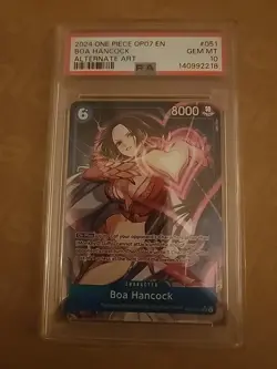 ONE PIECE 2024 OP07-500 YEARS IN THE FUTURE 051 BOA HANCOCK ALTERNATE ART PSA 10 - Image 1
