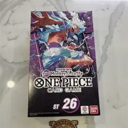 Bandai One Piece Card Game Starter Deck Monkey D. Luffy ST-26 English 61 Cards - Image 1
