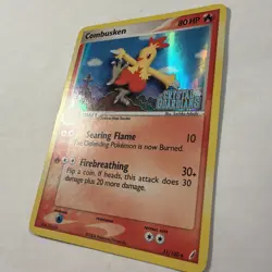 2006 Pokemon Combusken EX Crystal Guardians 31/100 Stamped holo Card - Image 4