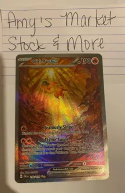 Pokemon Card Chi-Yu EX 259/193 NM Paldea Evolved SIR TCG - Image 1