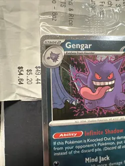 Gengar Promo Card Gamestop Pokemon Perfect Order Stamped 050/088 Sealed - Image 3