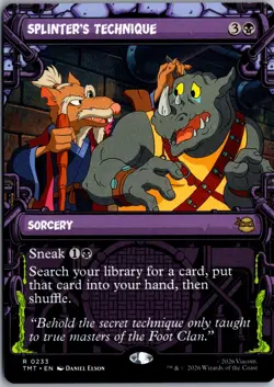 Splinter's Technique (Showcase) R Teenage Mutant Ninja Turtles 233 NM Magic - Image 1