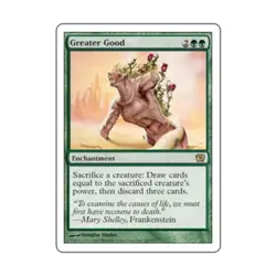 WotC MtG 9th Ed Greater Good (R) NM - Image 1