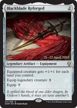 1x Blackblade Reforged - Foil - Prerelease Promo Light Play, English Prerelease - Image 1