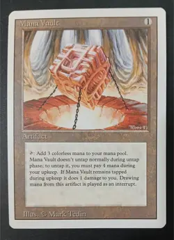 MTG Mana Vault - Rare - Revised Edition NM - Magic the Gathering - Image 1