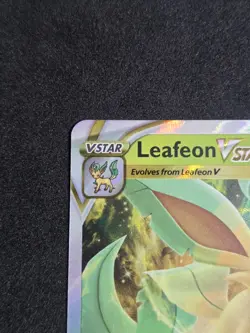 Leafeon Vstar 014/159 Holo Pokemon Crown Zenith NM - Image 2