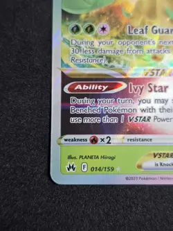 Leafeon Vstar 014/159 Holo Pokemon Crown Zenith NM - Image 5