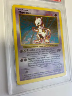 Pokemon Mewtwo #10 SHADOWLESS HOLO Foil 1999 Graded PSA MINT 9 *CCGHouse* - Image 3