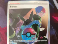 Pokemon Paldean Fates Penny 239/091 Special Illustration Rare Alternate Art NM - Image 2