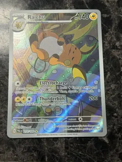 Pokemon TCG Raichu 211/193 Sv02: Paldea Evolved Illustration Rare Near Mint - Image 1