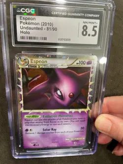 Espeon Prime 81/90 HGSS Undaunted UR Holo Pokemon TCG Graded CGC 8.5 NM - Image 5
