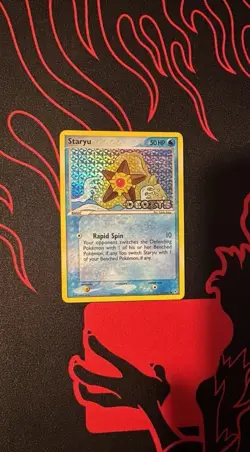 Pokemon TCG Staryu EX Deoxys #77/107 Reverse Holo Stamped LP/MP - Image 1