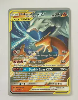 Pokemon Reshiram & Charizard GX 20/214 World Championship TAG TEAM GX 270 HP - Image 1