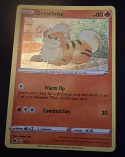 Pokemon Growlithe 4/15 Holo McDonald's Promo - Image 1