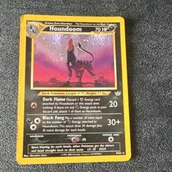 Pokemon Houndoom Neo Revelation Rare 8/64 70 HP 2000 Nintendo Unlimited - Image 1