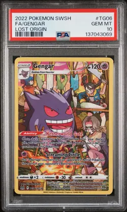 Gengar TG06/TG30 Pokemon Swsh11: Lost Origin Trainer Gallery PSA 10 - Image 3