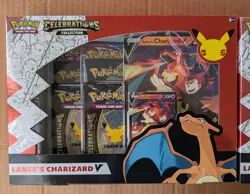 Pokemon TCG Celebrations Collection Lance's Charizard V Box Sealed New 820650101625 - Image 1