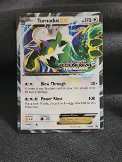 Pokemon Tornadus EX Legendary Treasures Prerelease Black & White Star Promo - Image 1