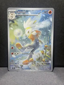 Raboot 147/142 Illustration Rare Holo NM Pokemon SV07: Stellar Crown - Image 1