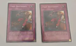 YuGiOh TCG 2 x Trap Dustshoot PGD-049 1st Edition Common MP-LP - Image 1