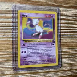 1 Vintage 1999 Pokemon Card Mew Black Star Promo 8 NM-Mint - Image 1