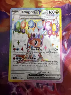 Pokemon TCG Surging Sparks Tatsugiri EX Ultra Rare Card 226/191 - Image 1