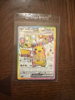 Pokemon TCG Pikachu EX Surging Sparks Ultra Rare Card 219/191 Scarlet & Violet - Image 1