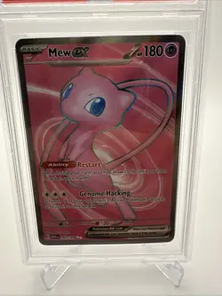 Pokemon 2023 English 151 Mew EX Full Art Ultra Rare Card #193 PSA 10 Gem Mint - Image 2
